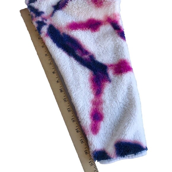 Lane Bryant Livi Half Zip Sherpa Pullover Jacket Size 26/28 Tie Dye Cozy - Picture 7 of 11